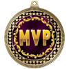 2.75" MVP Award Medals, Gold Vega MVP Team Trophy Awards Includes Free Neck Ribbon 50 Pack view 2