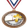 2.75" Bible Quizzing Medal Awards, Bronze Vega Bible Quizzing Team Trophy Awards Includes Free Neck Ribbon 50 Pack Prime view 1