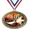 2.75" Chili Pot Award Medals, Gold Vega Chili Pot Team Trophy Awards Includes Free Neck Ribbon 100 Pack view 1