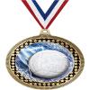 2.75" Volleyball Glitz Award Medals, Gold Vega Volleyball Glitz Team Trophy Awards Includes Free Neck Ribbon 100 Pack view 1