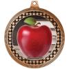 2.75" Apple Medal Awards, Bronze Vega Apple Team Trophy Awards Includes Free Neck Ribbon 10 Pack Prime view 2