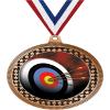 2.75" Archery Board Medal Awards, Bronze Vega Archery Board Team Trophy Awards Includes Free Neck Ribbon 50 Pack Prime view 1