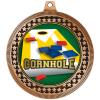 2.75" Cornhole Medal Awards, Bronze Vega Cornhole Team Trophy Awards Includes Free Neck Ribbon 50 Pack Prime view 2