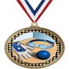 2.75" Handball Award Medals, Gold Vega Handball Team Trophy Awards Includes Free Neck Ribbon 100 Pack view 1