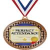 2.75" Perfect Attendance Medal Awards, Bronze Vega Perfect Attendance Team Trophy Awards Includes Free Neck Ribbon 50 Pack Prime view 1