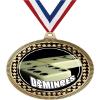 2.75" Dominoes Award Medals, Gold Vega Dominoes Team Trophy Awards Includes Free Neck Ribbon 50 Pack view 1