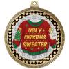 2.75" Ugly Christmas Medal Awards, Gold Vega Ugly Christmas Team Trophy Awards Includes Free Neck Ribbon 50 Pack Prime view 2