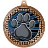 2.75" Mascot Paw Print Medal Awards, Bronze Vega Mascot Paw Print Team Trophy Awards Includes Free Neck Ribbon 50 Pack Prime view 2