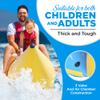 SereneLife 3 Person Inflatable Banana Boat Tube, Includes Storage Bag, Foot Pump, and Repair Kit, Tough and Thick, Stainless Steel D-Rings, Reinforced Seats and Foot Areas view 4