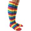 PolyMedea Women's Rainbow Striped Colorful Soft Cotton Knee High Socks, 1 Pair view 3