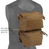 GYDEHUTJ Tactical Adapt Back Panel Assault Backpack Double Pouch for MOLLE Hunting Tactical Airsoft Vest view 2