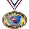 2.75" Cricket Medal Awards, Gold Vega Cricket Team Trophy Awards Includes Free Neck Ribbon 50 Pack Prime view 1