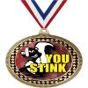 2.75" Funny You Stink Medal Awards, Gold Vega Funny You Stink Team Trophy Awards Includes Free Neck Ribbon 50 Pack Prime view 1