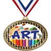 2.75" Art Paint Brushes Medal Awards, Gold Vega Art Paint Brushes Team Trophy Awards Includes Free Neck Ribbon 10 Pack Prime view 1