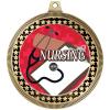 2.75" Nursing Award Medals, Gold Vega Nursing Team Trophy Awards Includes Free Neck Ribbon 100 Pack view 2