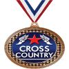 2.75" Cross Country Award Medals, Bronze Vega Cross Country Team Trophy Awards Includes Free Neck Ribbon 50 Pack view 1