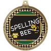 2.75" Spelling Bee Medal Awards, Gold Vega Spelling Bee Team Trophy Awards Includes Free Neck Ribbon 50 Pack Prime view 2