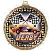 2.75" Derby Award Medals, Gold Vega Derby Team Trophy Awards Includes Free Neck Ribbon 50 Pack view 2