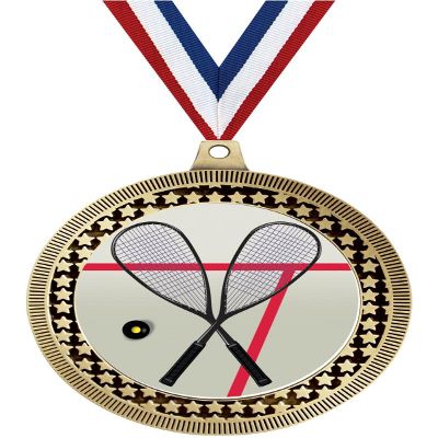 2.75" Squash Award Medals, Gold Vega Squash Team Trophy Awards Includes Free Neck Ribbon 100 Pack