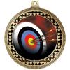 2.75" Archery Board Award Medals, Gold Vega Archery Board Team Trophy Awards Includes Free Neck Ribbon 50 Pack view 2