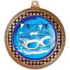 2.75" Swim Goggles Award Medals, Bronze Vega Swim Goggles Team Trophy Awards Includes Free Neck Ribbon 100 Pack view 2