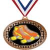 2.75" Roller Skate Award Medals, Bronze Vega Roller Skate Team Trophy Awards Includes Free Neck Ribbon 50 Pack view 1