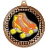 2.75" Roller Skate Award Medals, Bronze Vega Roller Skate Team Trophy Awards Includes Free Neck Ribbon 50 Pack view 2