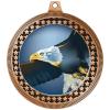 2.75" Eagle Award Medals, Bronze Vega Eagle Team Trophy Awards Includes Free Neck Ribbon 100 Pack view 2
