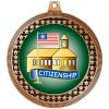 2.75" Citizenship Award Medals, Bronze Vega Citizenship Team Trophy Awards Includes Free Neck Ribbon 50 Pack view 2
