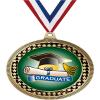 2.75" Graduation Award Medals, Gold Vega Graduation Team Trophy Awards Includes Free Neck Ribbon 50 Pack view 1