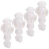 Veemoon 4Pcs Foosball Balls Replacement Players, Table Soccer Man Resin Foosball Guys Mini Accessories 4in Football Men Table Soccer Parts (White) view 1