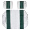 Seat Cover Replacement for Yamaha G-16/G-22 Golf Cart - Front Bench Seat - Premium Marine Vinyl - 5 Panel Stitching - Staple On Installation - Two-Tone Golf Cart Seat Covers (White & Green) view 1