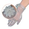 IPENNY Women Sun UV Protection Driving Gloves Summer Short Floral Lace Anti-Skid Screentouch Gloves Elegant Sunblock Gloves view 4