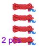 Firlar 8 Pack 3mm Outdoor Tent Cords, 13 Ft Lightweight Camping Rope with Aluminum S Tensioner Pouch for Tent Tarp, Hiking Rope Outdoor Camping Hiking Backpacking Survival Gear (Red) view 2