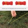 Firlar 8 Pack 3mm Outdoor Tent Cords, 13 Ft Lightweight Camping Rope with Aluminum S Tensioner Pouch for Tent Tarp, Hiking Rope Outdoor Camping Hiking Backpacking Survival Gear (Red) view 3