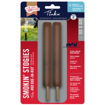Tink's W6115: Stogie 2 Pack 6" Smokin Sticks Synthetic #69 Rut