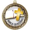 2.75" Bible Quizzing Award Medals, Gold Vega Bible Quizzing Team Trophy Awards Includes Free Neck Ribbon 100 Pack view 2