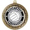 2.75" Volleyball Ice Award Medals, Gold Vega Volleyball Ice Team Trophy Awards Includes Free Neck Ribbon 50 Pack view 2