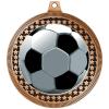 2.75" Soccer Ball Award Medals, Bronze Vega Soccer Ball Team Trophy Awards Includes Free Neck Ribbon 50 Pack view 2