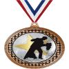 2.75" Ballroom Dance Award Medals, Bronze Vega Ballroom Dance Team Trophy Awards Includes Free Neck Ribbon 50 Pack view 1
