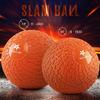 Yes4All Slam Balls, 10-40lb Weighted Ball Weight, Durable PVC Sand Filled Workout Dynamic Slam Ball for Strength Training, Tread, Orange, 25lbs view 2