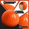 Yes4All Slam Balls, 10-40lb Weighted Ball Weight, Durable PVC Sand Filled Workout Dynamic Slam Ball for Strength Training, Tread, Orange, 25lbs view 3