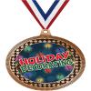 2.75" Holiday Decorating Award Medals, Bronze Vega Holiday Decorating Team Trophy Awards Includes Free Neck Ribbon 50 Pack view 1