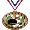 2.75" Bowling High Series Award Medals, Bronze Vega Bowling High Series Team Trophy Awards Includes Free Neck Ribbon 50 Pack view 1