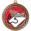 2.75" Nursing Award Medals, Bronze Vega Nursing Team Trophy Awards Includes Free Neck Ribbon 50 Pack view 2