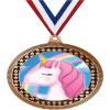 2.75" Unicorn Award Medals, Bronze Vega Unicorn Team Trophy Awards Includes Free Neck Ribbon 50 Pack view 1