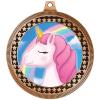 2.75" Unicorn Award Medals, Bronze Vega Unicorn Team Trophy Awards Includes Free Neck Ribbon 50 Pack view 2