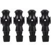 Veemoon 4Pcs Foosball Table Parts Mini Table Football Replacement Men Foosball Player Figure Desktop Soccer Set Football Machine Accessories, Black 4inch view 1