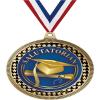 2.75" Salutatorian Award Medals, Gold Vega Salutatorian Team Trophy Awards Includes Free Neck Ribbon 50 Pack view 1