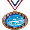 2.75" Swim Goggles Award Medals, Bronze Vega Swim Goggles Team Trophy Awards Includes Free Neck Ribbon 50 Pack view 1